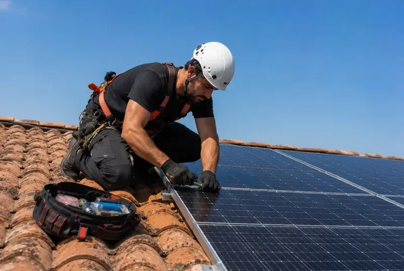 Maintenance et monitoring de panneaux solaires à la Bosse-de-Bretagne